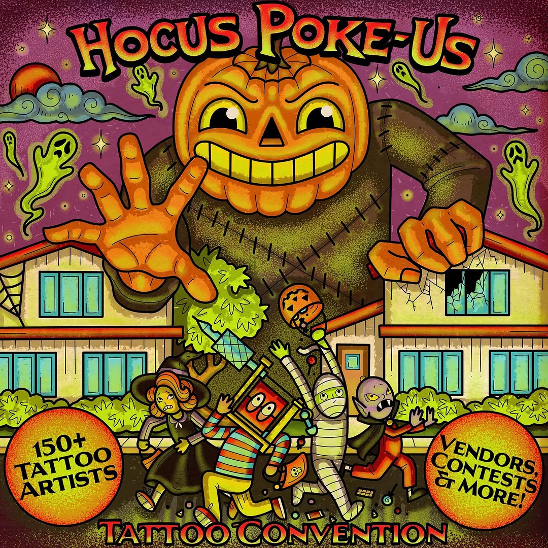 2024 Hocus Poke-Us tattoo convention artwork